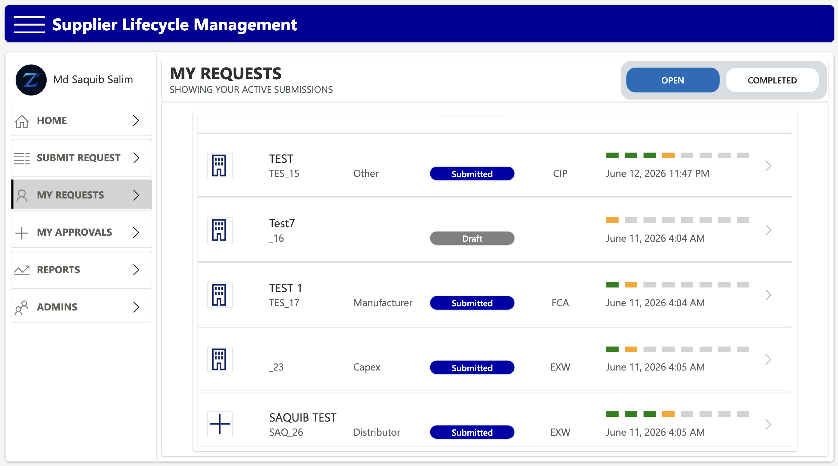 Supplier Lifecycle Management Portal Image 2
